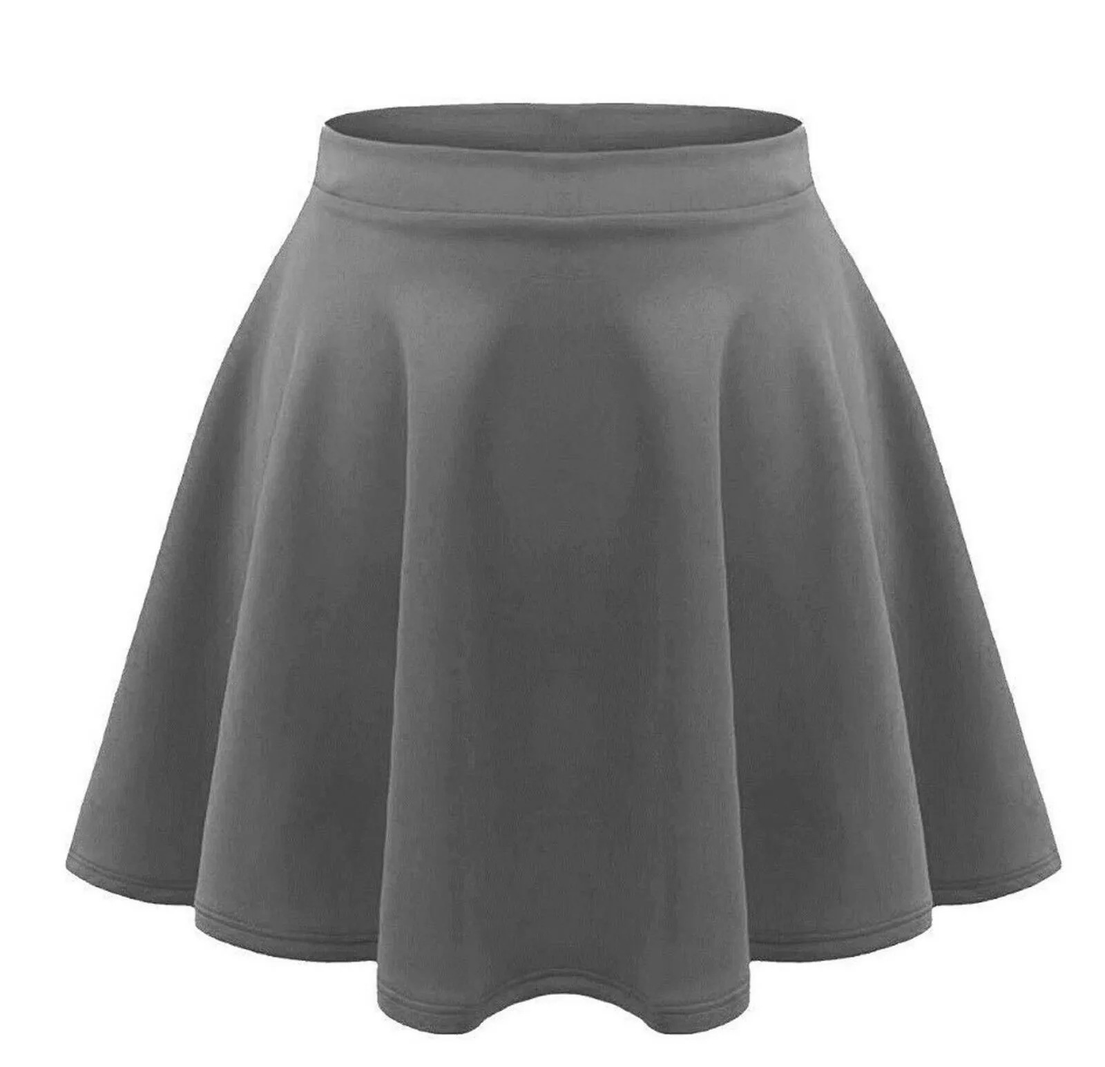 Girls Plain Skater Skirt