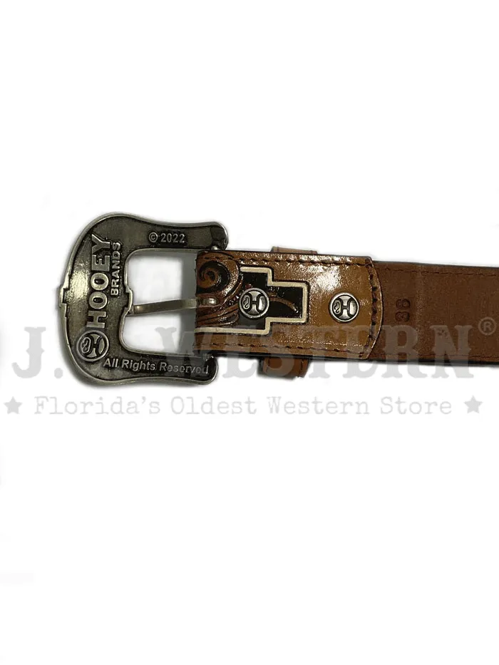 Hooey HMBLT026 Mens Maverick Classic Belt Natural Tan Red
