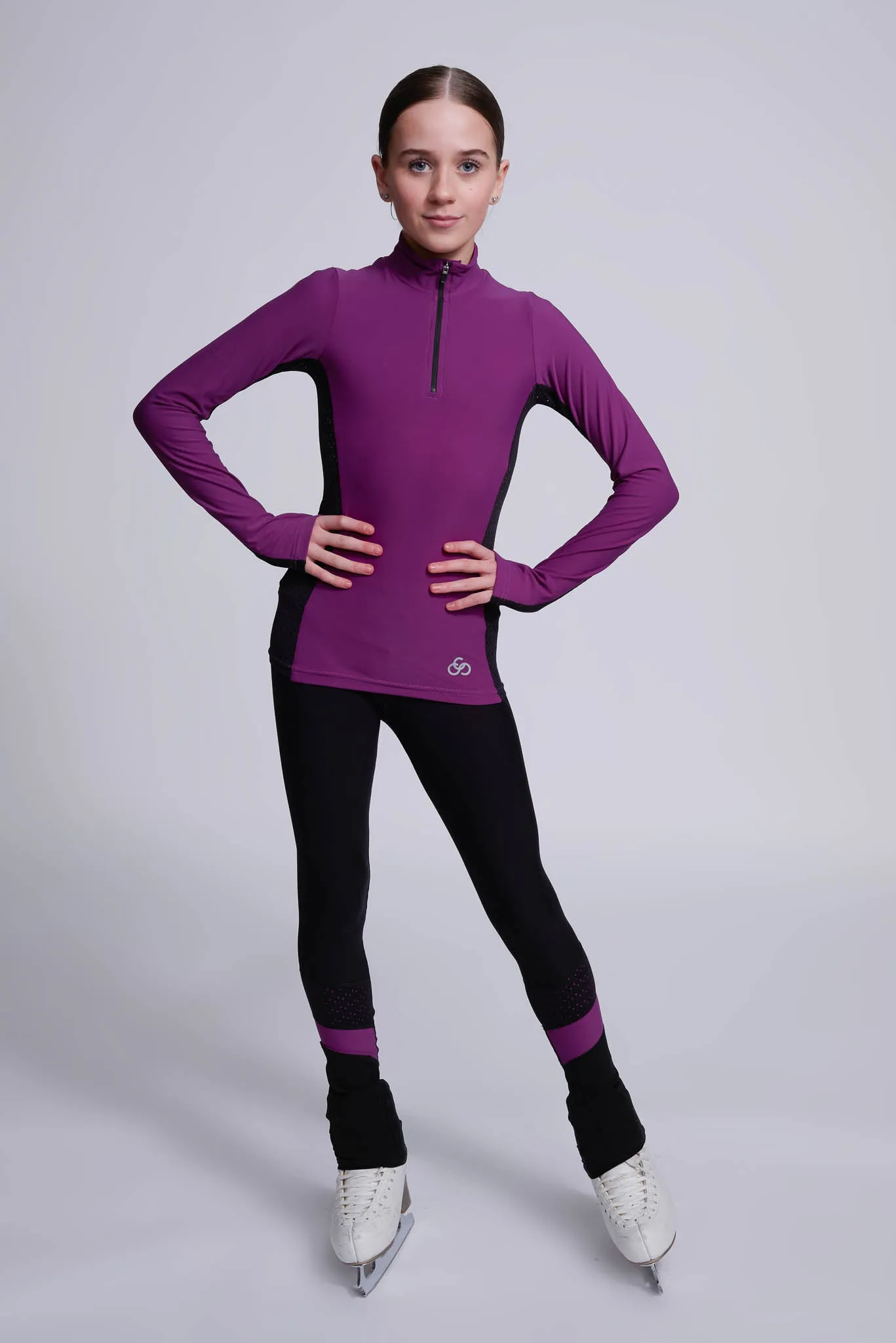Womens Berry Half-Zip Performance Top - Inspire Collection