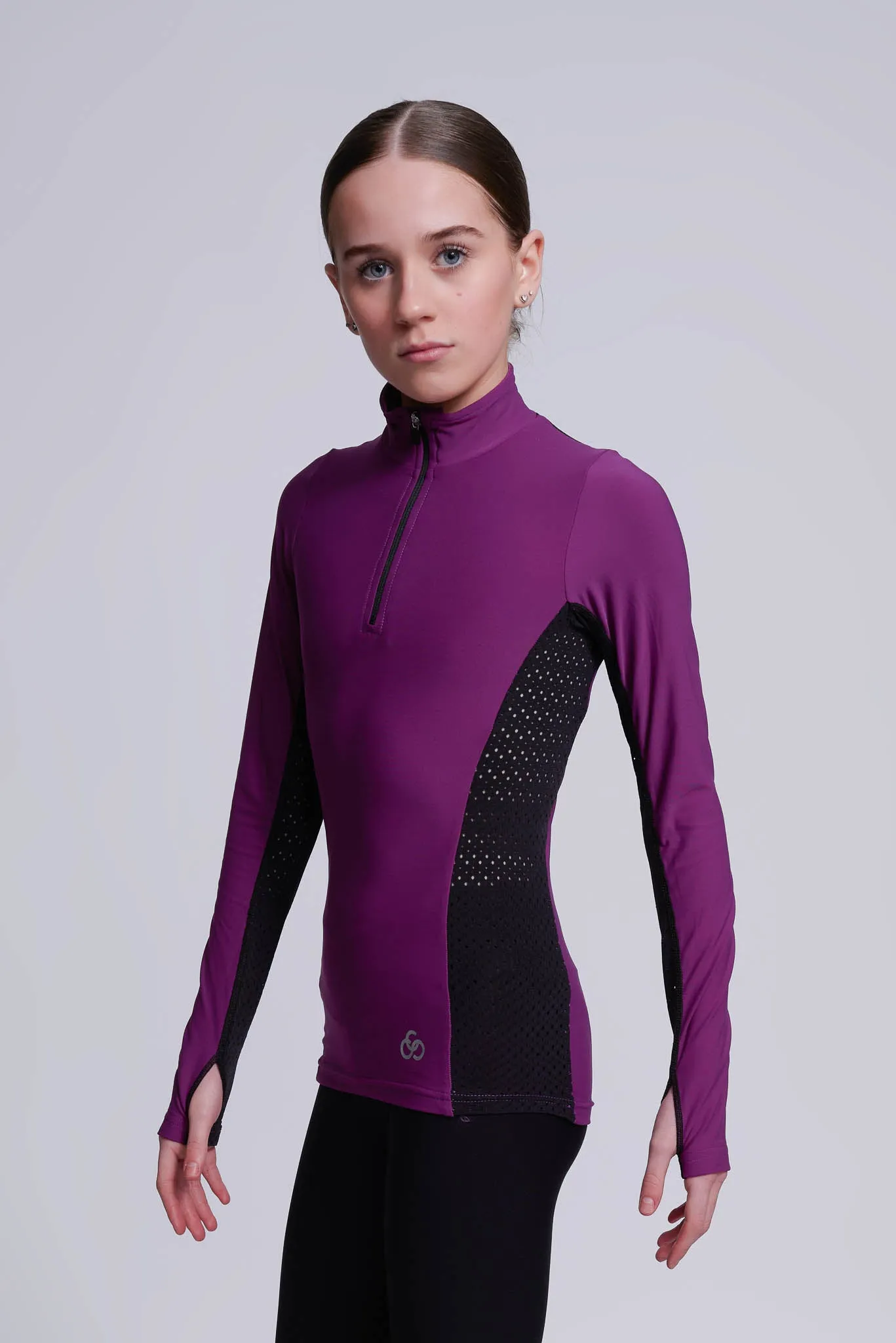 Womens Berry Half-Zip Performance Top - Inspire Collection