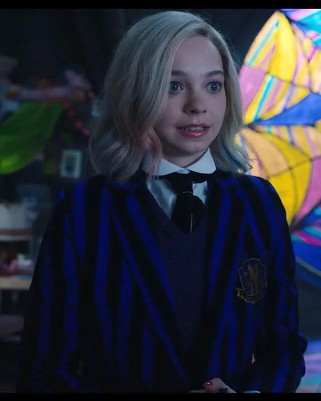 Nevermore Academy Striped Uniform Coat S01