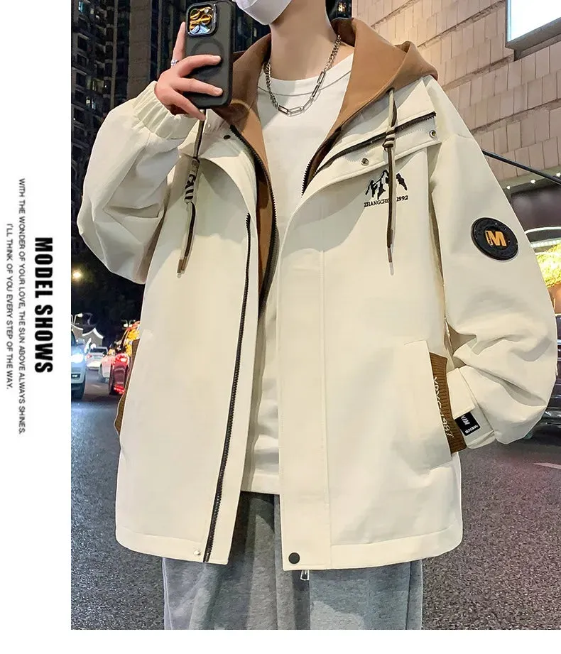 Teen Coat Boys Fake Two Pieces Autumn And Winter Windproof Clothes