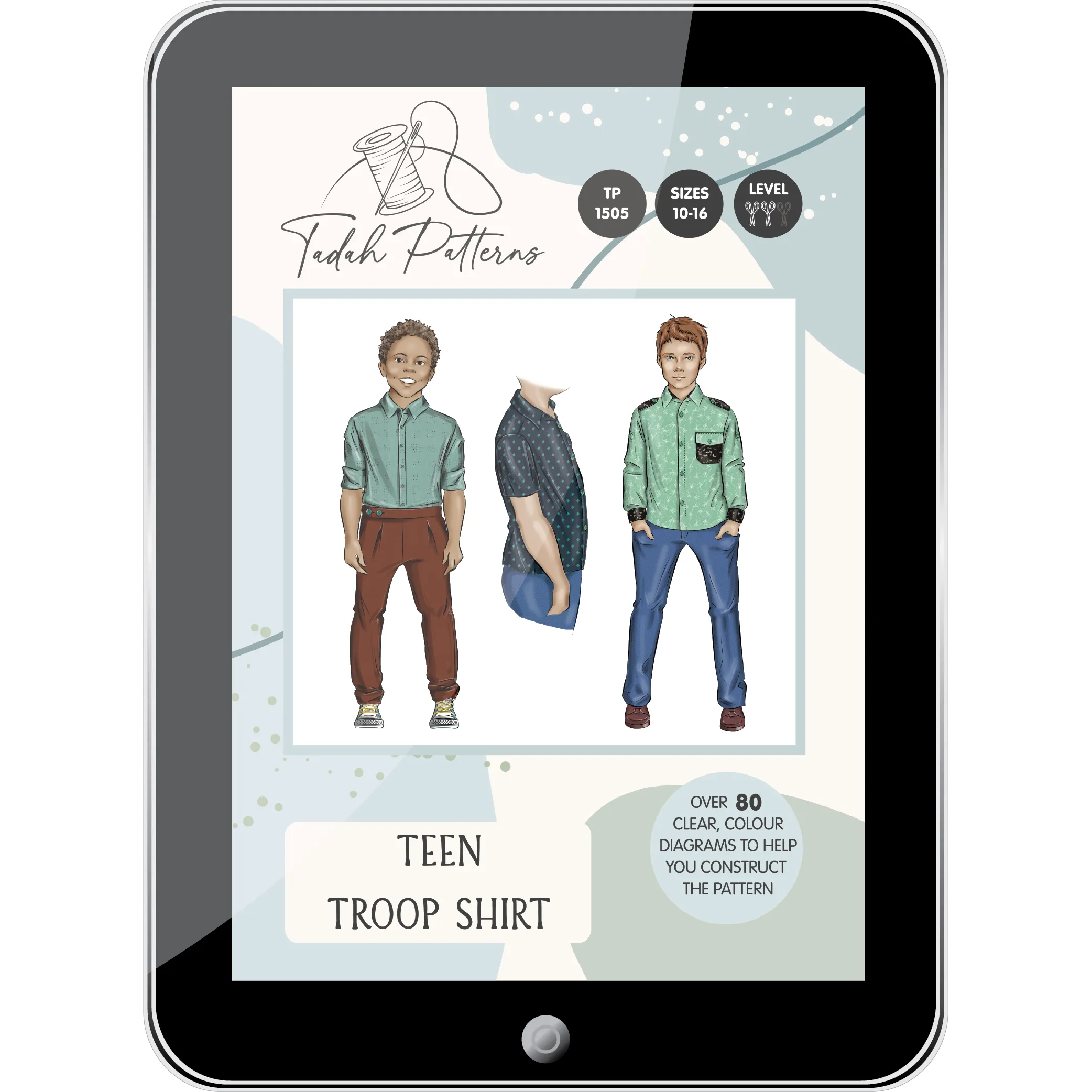 Teens Troop Shirt Sewing Pattern